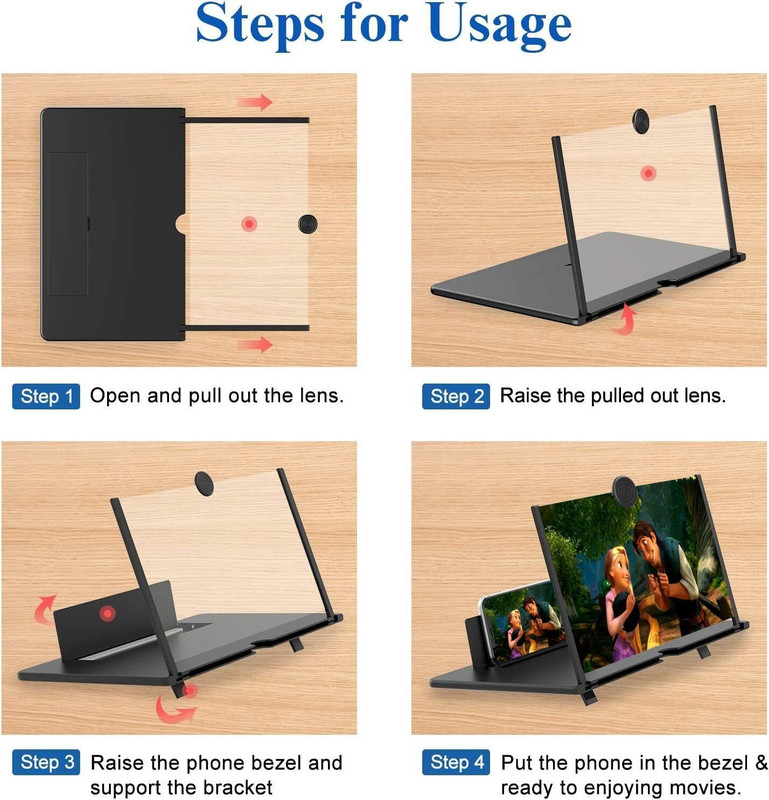 HARJAG ENTERPRISE 7 inch magnification range of about 3× to 5× Screen Expander Phone