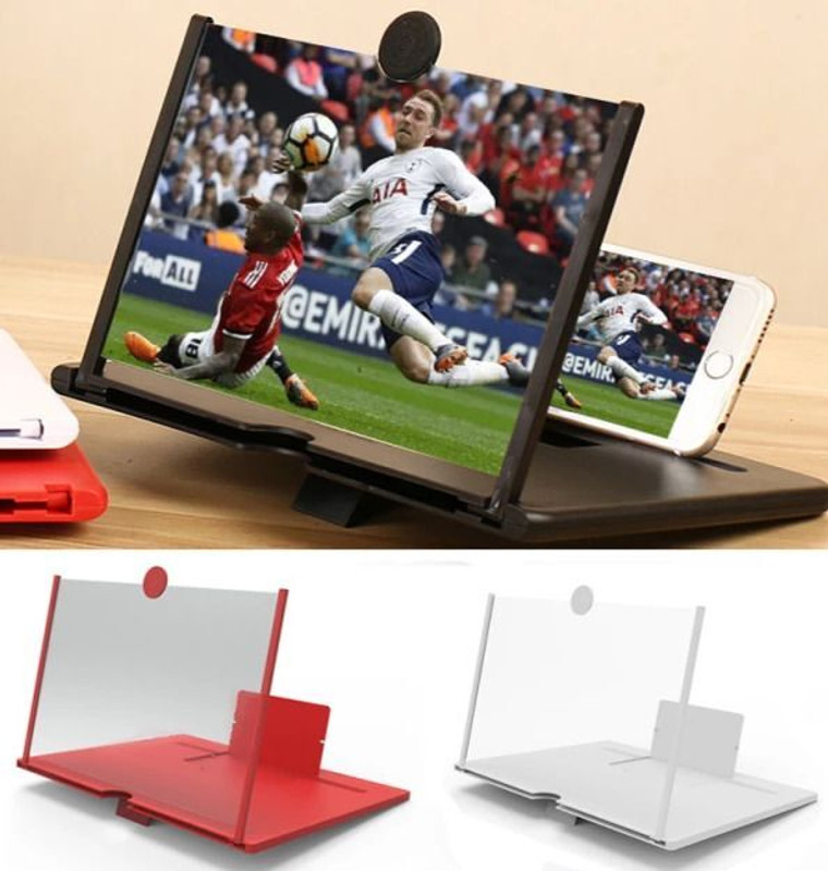 GRANCYTRADERS 12 inch 3 times 3D mobile5477 screen magnifier expands screen 5 times HD video expander Screen Expander Phone