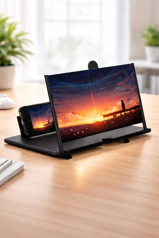 unique buy 12 inch 3D Hd Mobile Screen magnifier, Foldable Screen Amplifier Screen Expander Phone