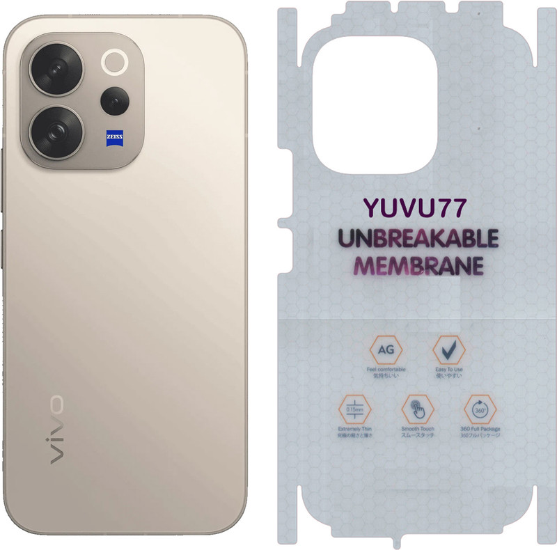 YUVUMCARE Back Screen Guard for Vivo T4R 5G, Membrane 360 coverage, unbreakable membrane(Pack of 1)