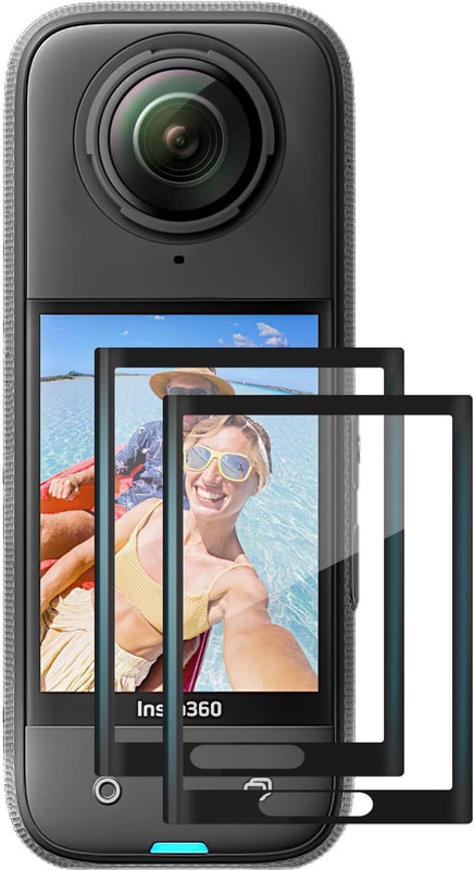 MILLETS Camera Lens Protector for Screen Protector for Insta360 X5 Accessories (2 Pack), Tempered Glass LCD Display Film Screen Protective Cover(Pack of 2)