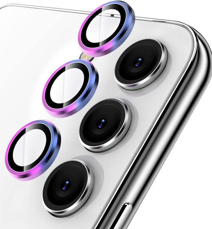 A3sprime Camera Lens Protector for SAMSUNG Galaxy S24 Plus 5G, Set of 1 Pairs, (Color - Rainbow)(Pack of 3)