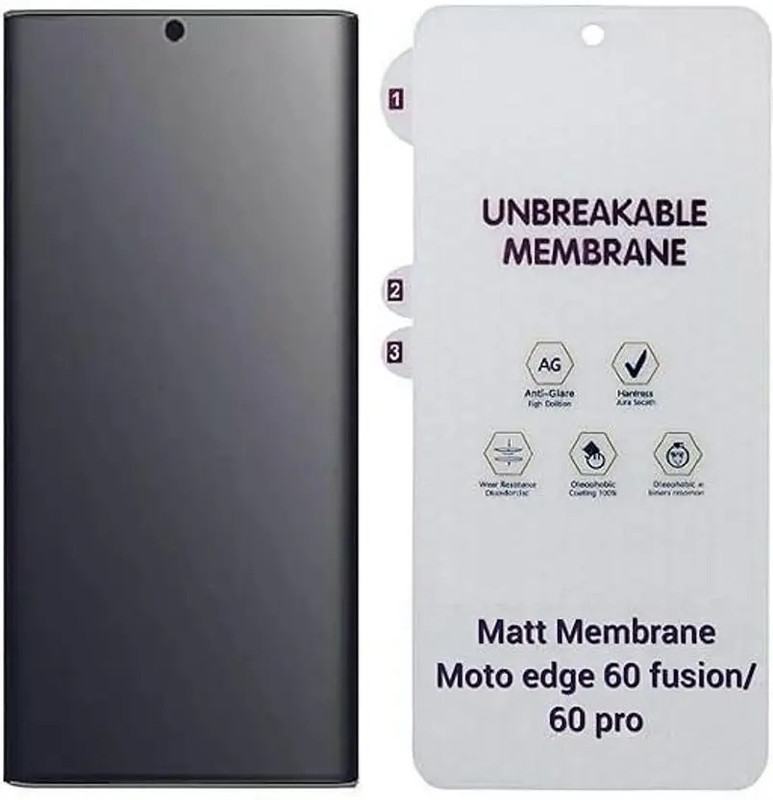 casikart Edge To Edge Screen Guard for front matte screen membrane for moto edge 60 fusion /60 Pro 5G(Pack of 1)