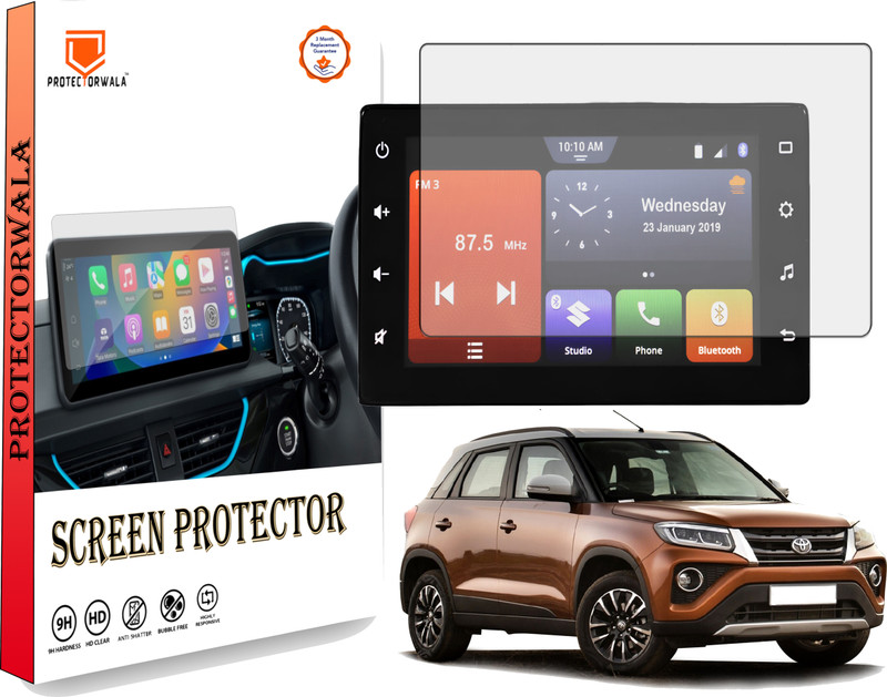 Protectorwala Impossible Screen Guard for urbancrusier 7inch Touch Display Car Music infotainment System Flexible 9H Protector CLEAR(Pack of 1)