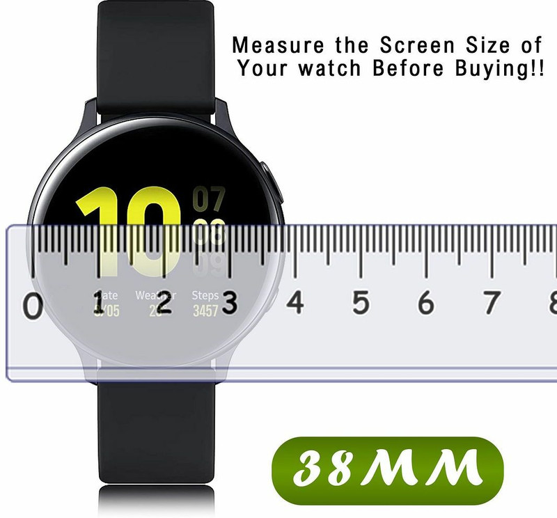 FCS Edge To Edge Screen Guard for 34 mm, Universal Round Watch Screen Protector(Pack of 3)