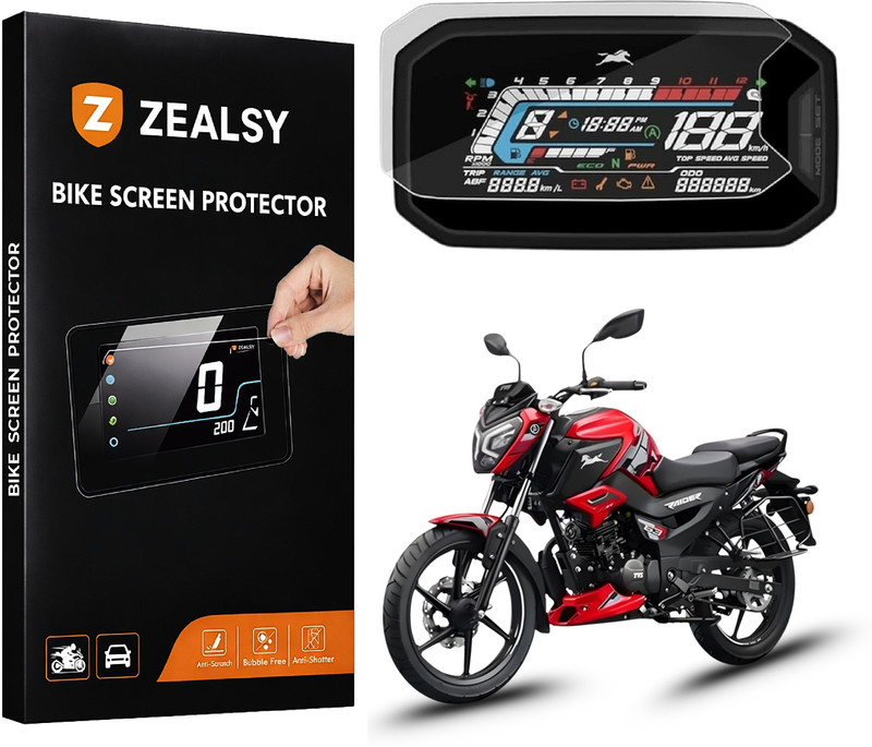 Zealsy Raider 125 Base Model Speedometer Protector Bike Display Screen Guard(TVS)