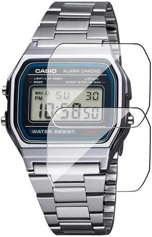 TELTREK Edge To Edge Screen Guard for Casio Vintage Watch A 158WA 1Q(Pack of 2)
