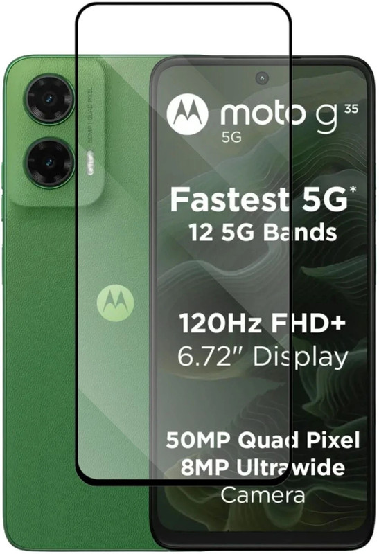 KWINE CASE Edge To Edge Tempered Glass for MOTOROLA g35 5G(Pack of 1)