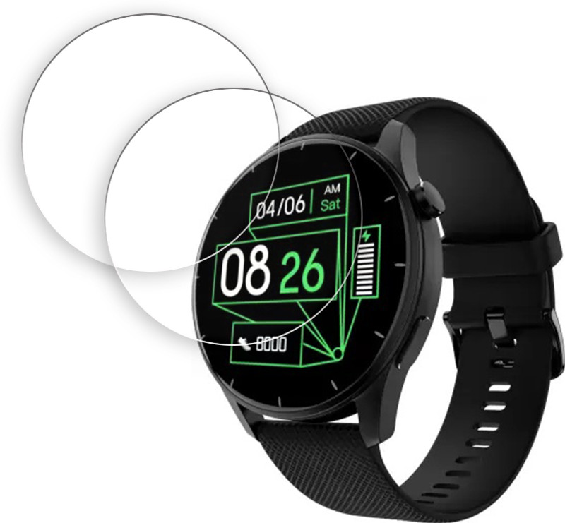ARBAN Edge To Edge Tempered Glass for Noise Crew 1.38 inch SMARTWATCH SCREEN GUARD(Pack of 2)