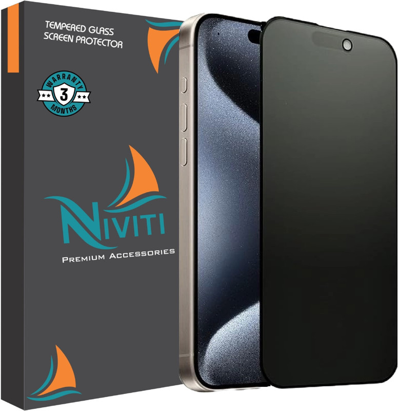 Niviti Edge To Edge Tempered Glass for Apple iPhone X, XS, 11 PRO Privacy Glass With Installation Kit(Pack of 1)