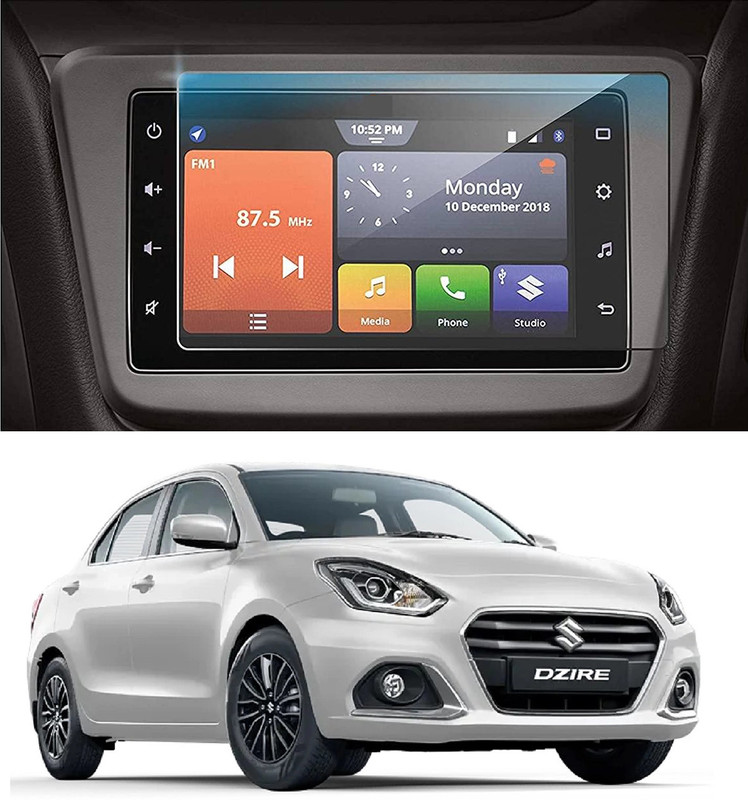 Guardpad Edge To Edge Screen Guard for Suzuki Swift ZXi Plus AMT Dual Tone (2021-22) GPS Stereo System (By Company Fitted) (PCS:-2)(Pack of 2)