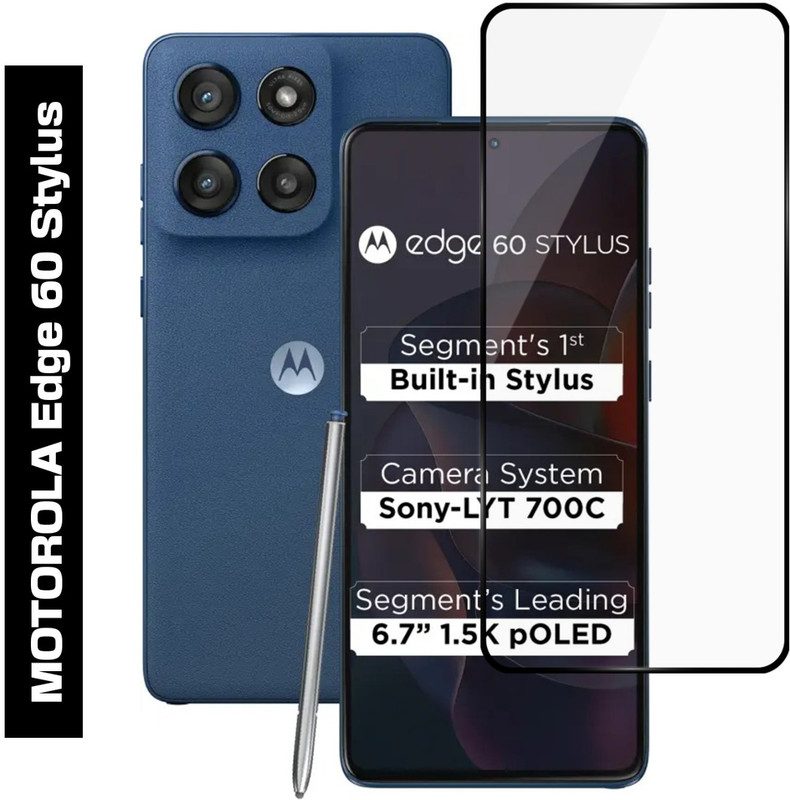 Gorilla Cases Edge To Edge Tempered Glass for MOTOROLA Edge 60 Stylus(Pack of 1)