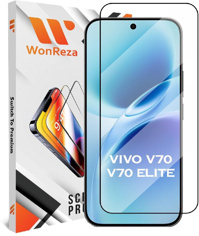WonReza Edge To Edge Tempered Glass for Vivo X300 5G, Vivo X300 5G Matte Glass(Pack of 1)