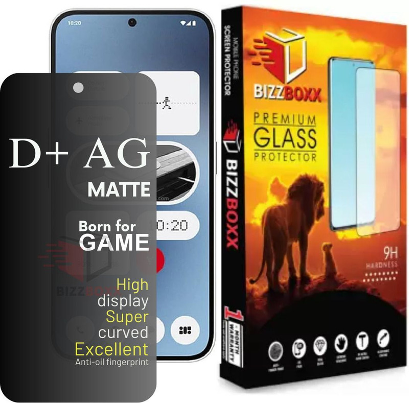BizzBoxx Edge To Edge Tempered Glass for Nothing Phone (2a) 5G(Pack of 1)