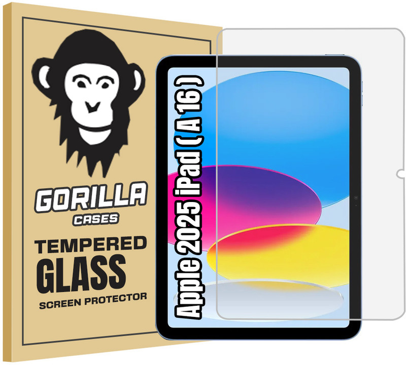 Gorilla Cases Edge To Edge Tempered Glass for Apple 2025 iPad (A16)(Pack of 1)