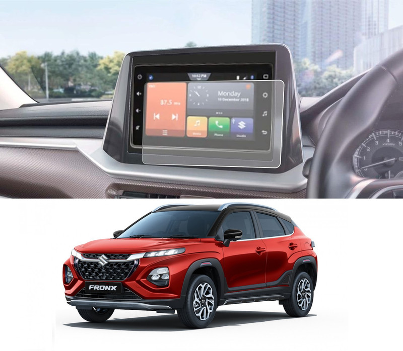 Guardpad Edge To Edge Screen Guard for Company Fitted Maruti Suzuki Fronx Zeta 1.0L Turbo MT (7 inch) Infotainment / GPS System / Music System / Android System / Carplay System (9H : 1)(Pack of 1)