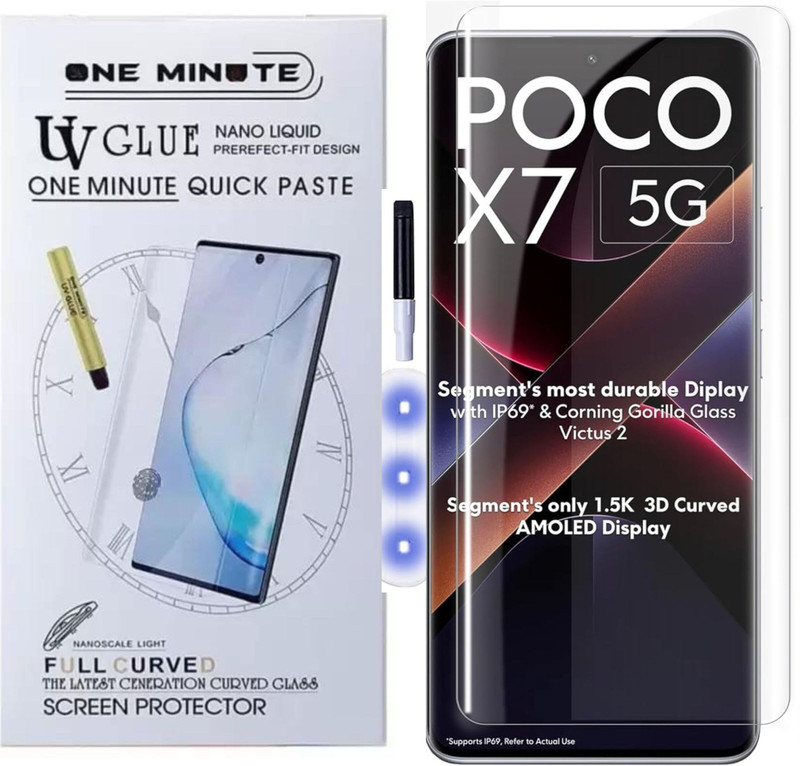 GORILLA PRO Edge To Edge Tempered Glass for T5X 5G, Vivo T5X 5G(Pack of 1)