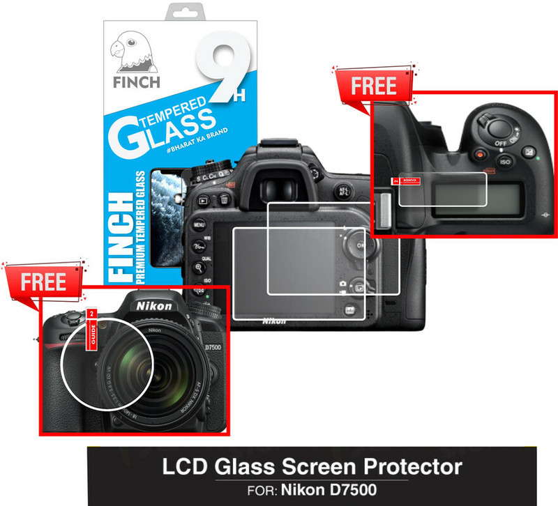 FINCH Edge To Edge Tempered Glass for NIKON D7500 DSLR CAMERA(Pack of 1)