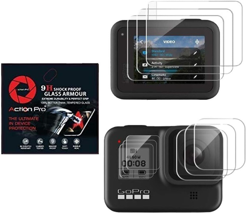 Action Pro Front and Back Screen Guard for GoPro Hero 8(Pack of 9)