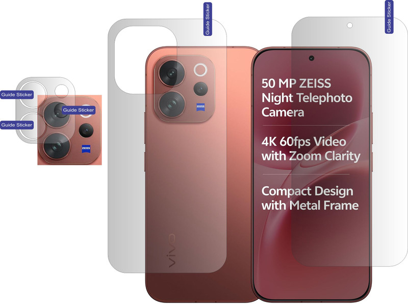 DESIBUZZ Front and Back Screen Guard for vivo Y51 Pro 5G, Y51 Pro 5G(Pack of 2)