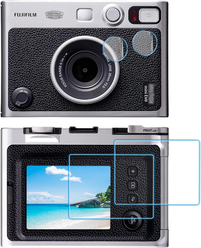 pericat Front and Back Tempered Glass for Fujifilm Instax Mini EVO(Pack of 4)