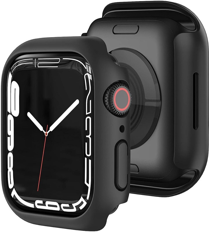 Aenoko Screen Guard for Apple Watch 6/5/4/SE2/SE 2nd gen 40mm Bumper Case Cover [WITHOUT SCREEN PROTECTOR] [BLACK](Pack of 1)