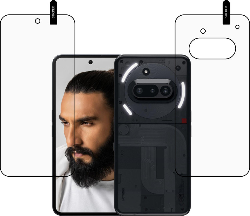 MOBKAVACH Front and Back Tempered Glass for Nothing Phone (2a) 5G(Pack of 2)