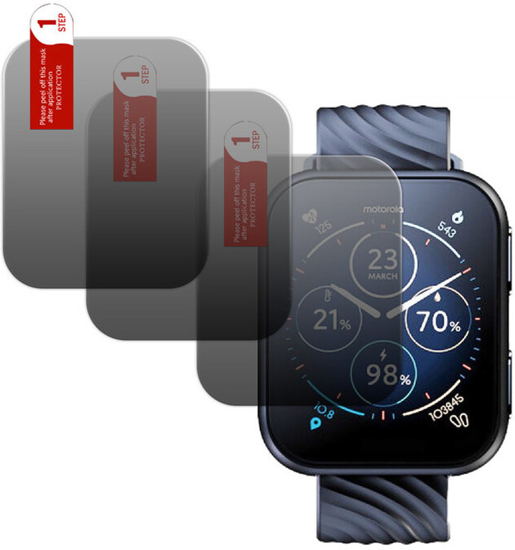 daffin Impossible Screen Guard for motorola moto watch 200(Pack of 3)