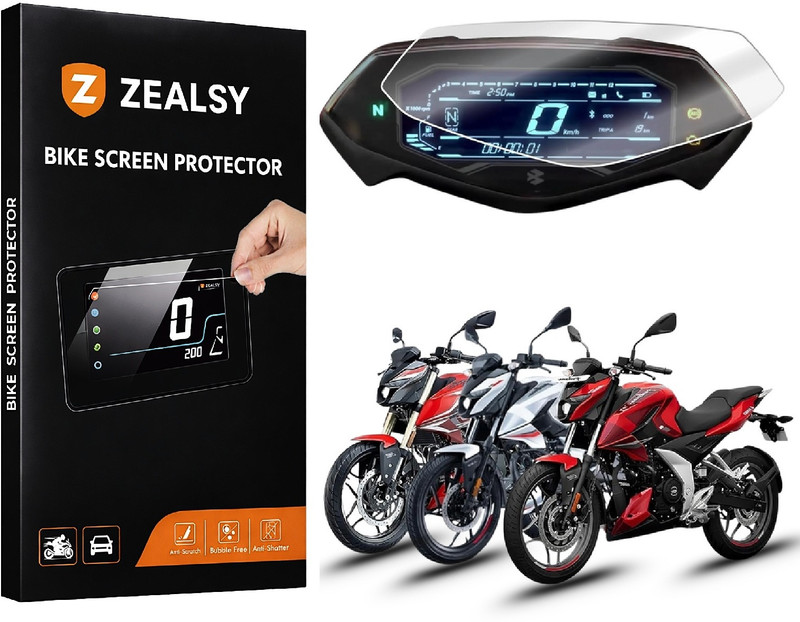 Zealsy Screen Guard Pulsar N150 N160 N250 Digital Speedometer Display Protector Bike Display Screen Guard(Bajaj)