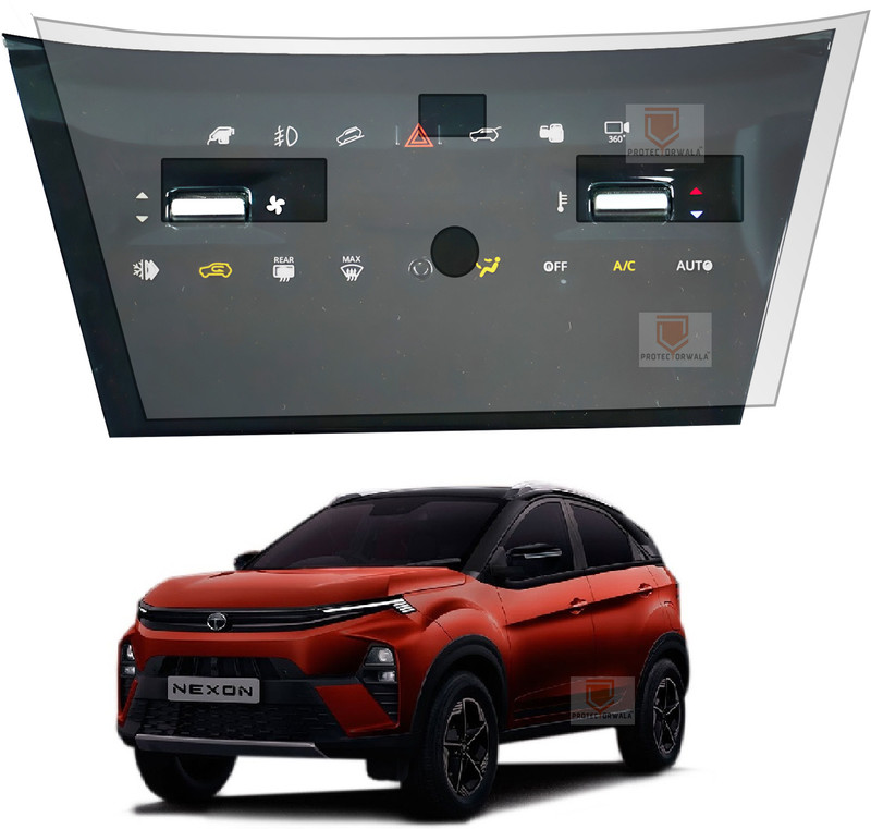 Protectorwala Impossible Screen Guard for Compatible For TATA NEXON FACELIFT AC CONSOLE(Pack of 1)