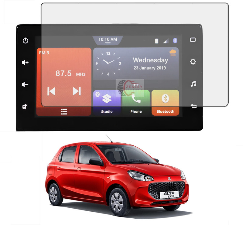 Zealsy Screen Guard for MARUTI SUZUKI FRONX Delta Plus Zeta 7 Inch Infotainment System Touch Screen Guard Display Protector Accessories(Pack of 1)