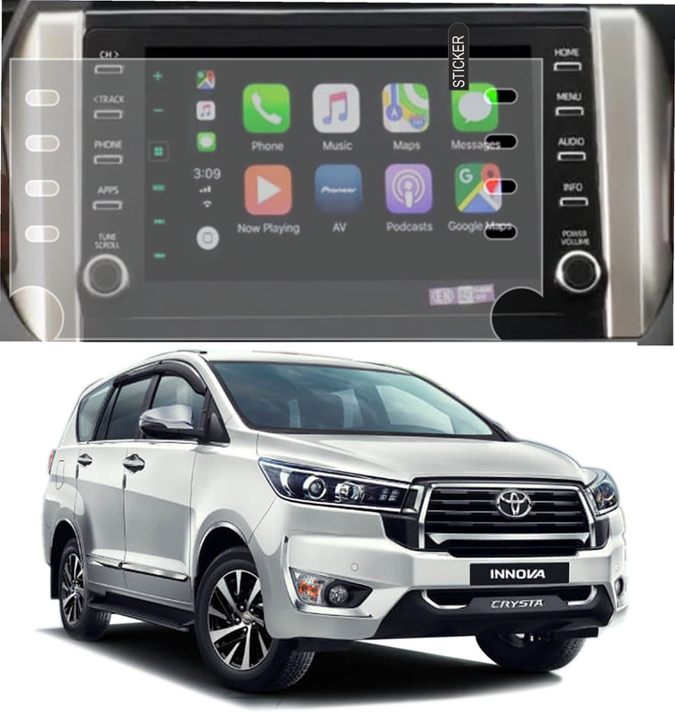 DORADO SHIELD Impossible Screen Guard for Toyota Innova Crysta(Pack of 1)