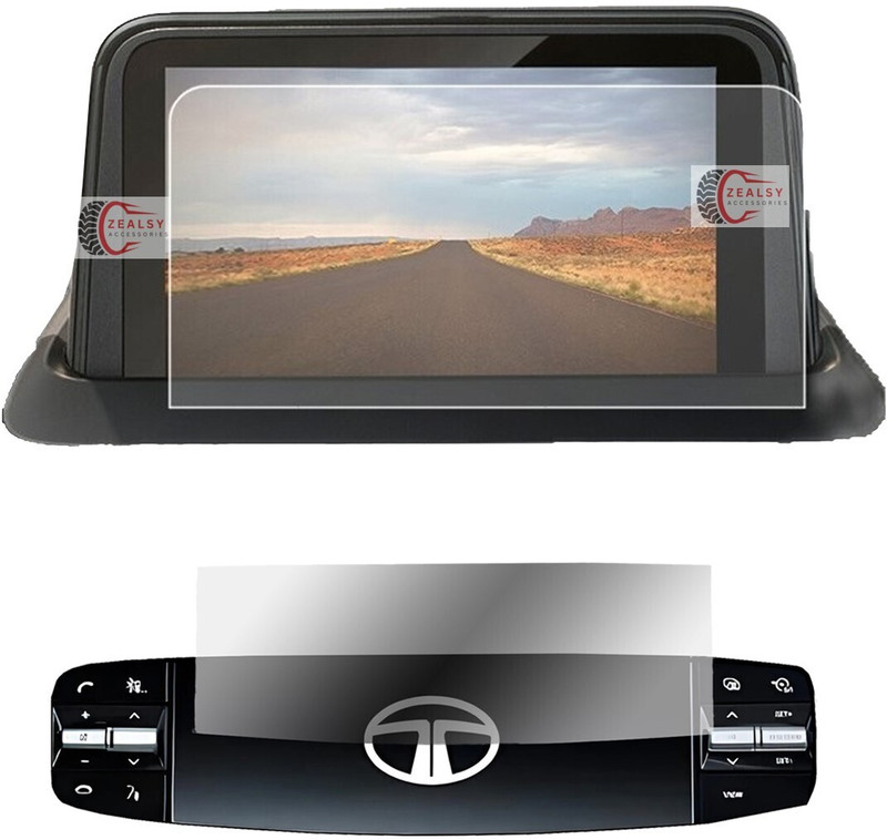 Zealsy Impossible Screen Guard for Compatible For TATA NEXON SMART PLUS, PURE, CREATIVE 7Inch Infotainment System With Steering Screen Guard Protector Accessories(Pack of 1)
