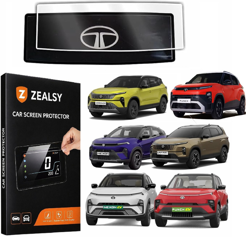 Zealsy Screen Guard for Tata Iluminated Logo Steering Wheel Screen Guard Protector Accessories(Pack of 1)