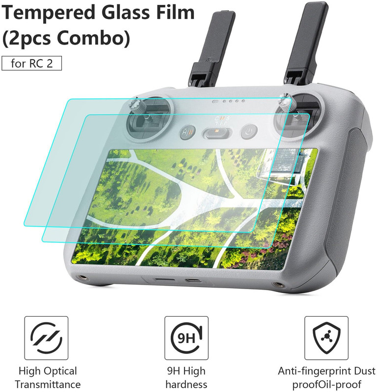 DRONE Impossible Screen Guard for DJI RC 2, Remote Controller 5.5-inch - Copy (4)(Pack of 2)