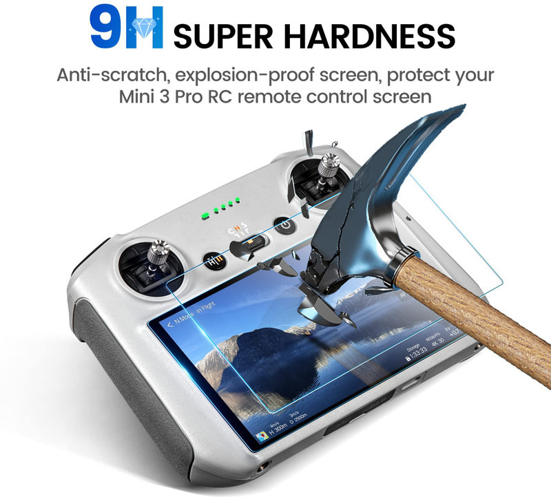 VD Enterprise Nano Glass for DJI MINI 3 Pro RC Remote Controller Screen Protector - Copy (7)(Pack of 1)