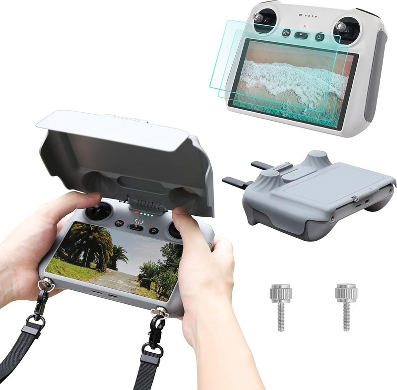 VD Enterprise Nano Glass for Mini 4 Pro Fly More Combo with DJI RC 2 (screen remote controller), Folding Mini-Drone with 4K HDR Video Camera2(Pack of 1)