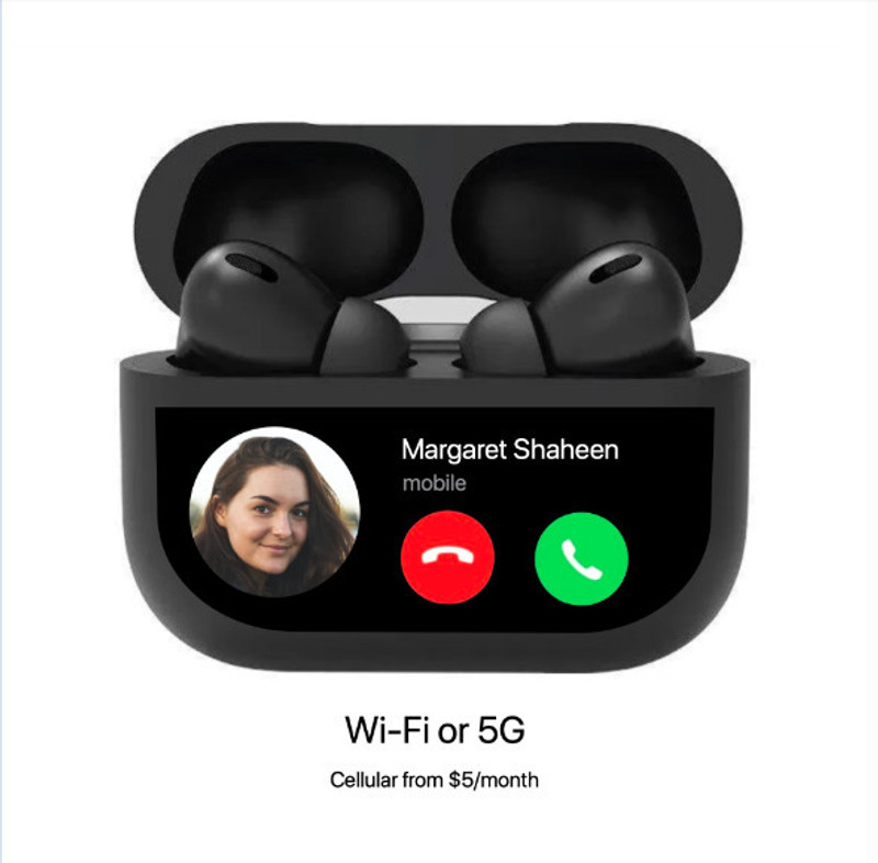 Earbuds Nano Glass for AirPods Pro 2nd Generation, with Display Touch Screen Wireless Earbuds...2(Pack of 2)