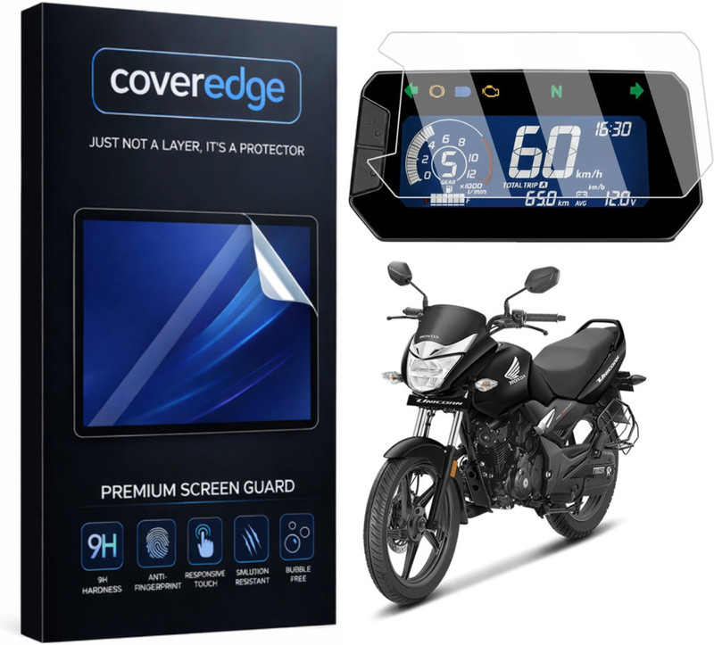 CoverEdge Premium Screen Guard for HONDA CB UNICORN 160 (2025) Bike Display Screen Guard(Honda)