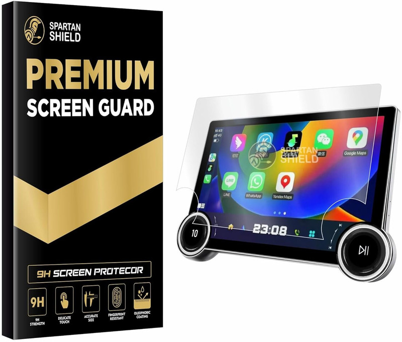 spartan shield Screen Guard for DIAMOND 2K 11.8 INCH Android Car Stereo System, Car Infotainment Display Protector, Aftermarket TouchScreen Music System Audio Player Accessory [Not Tempered Glass](Pack of 1)