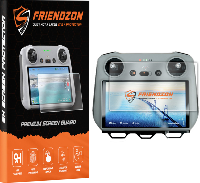 FriendZon Screen Guard for Screen Guard Protector For DJI RC/ RC2 | DJI Flip | DJI Mini 5 Pro/ Mini 4 Pro/ Mini 3 Pro | Air 3 | Mavic 3 Pro/ Mavic 3 Classic/ Mavic Air 2S RC Smart Touch Remote Controller [5.5 inch] [Not Tempered Glass](Pack of 1)