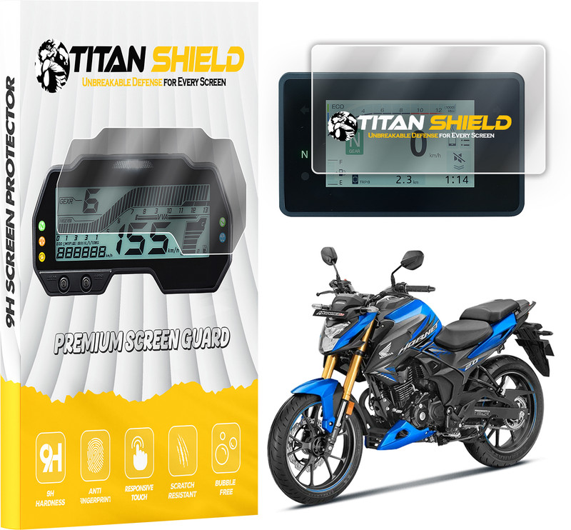 Titan Shield Screen Guard For Honda Hornet 2.0 2025 | Anti Scratch | HD Clear Bike Crash Guard(Honda)