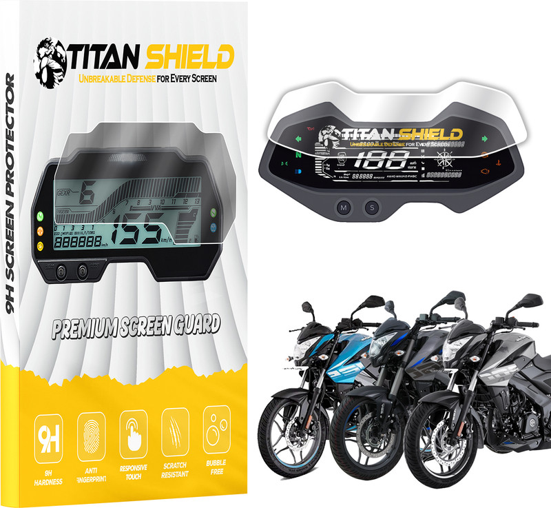 Titan Shield Screen Guard for PULSAR NS 125 | NS 160 | NS 200 [2024] TFT Smart Connect Bike Crash Guard(Bajaj)