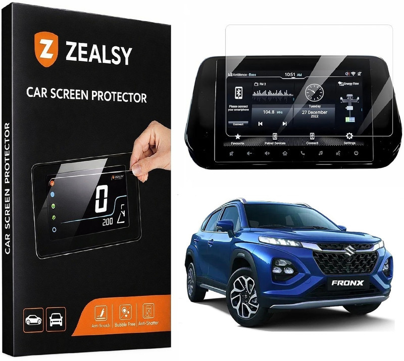 Zealsy Screen Guard for MARUTI SUZUKI FRONX ALPHA 9 Inch Infotainment System Touch Screen Guard Display Protector Accessories(Pack of 1)