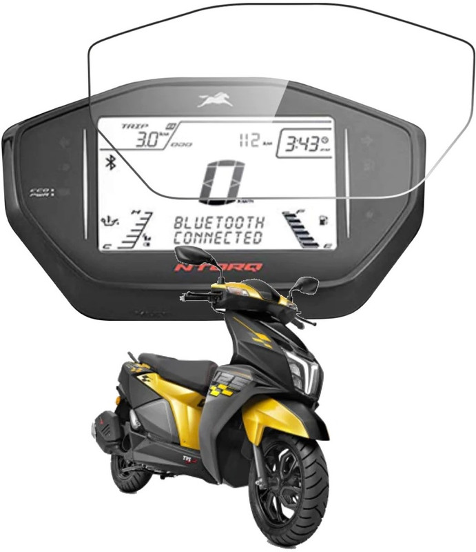Titan Shield 9H Nano Speedometer Screen Protector Compatible with TVS Ntorq 125 Bike Crash Guard(TVS)