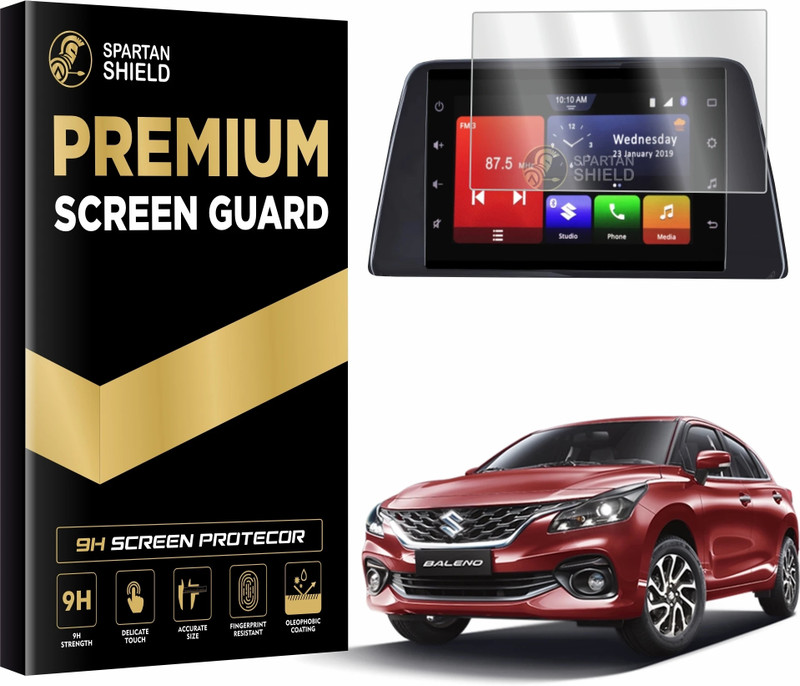 spartan shield Screen Guard for MARUTI SUZUKI SWIFT ZXI ZXI+ 2021-RUNNING 7 INCH | GPS Infotainment Display Touch Screen Guard | Swift Car Music System Accessories [Not Tempered Glass](Pack of 1)