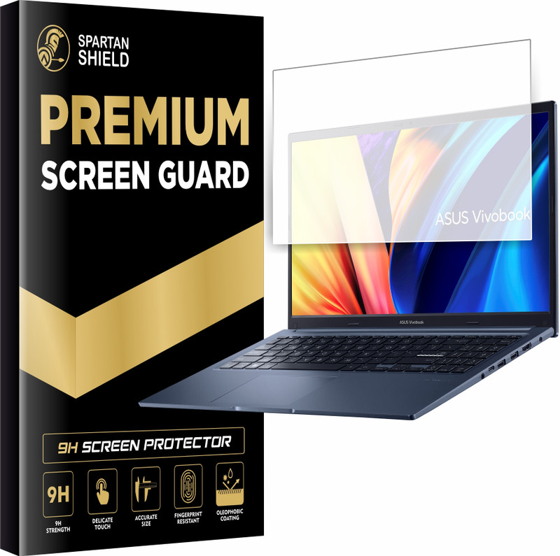 spartan shield Screen Guard for ASUS VIVOBOOK | 15.6 Inch Display Guard | Anti FIngerprint | Scratch Resistant | 9H New Laptop Accessory [Not Tempered Glass](Pack of 1)