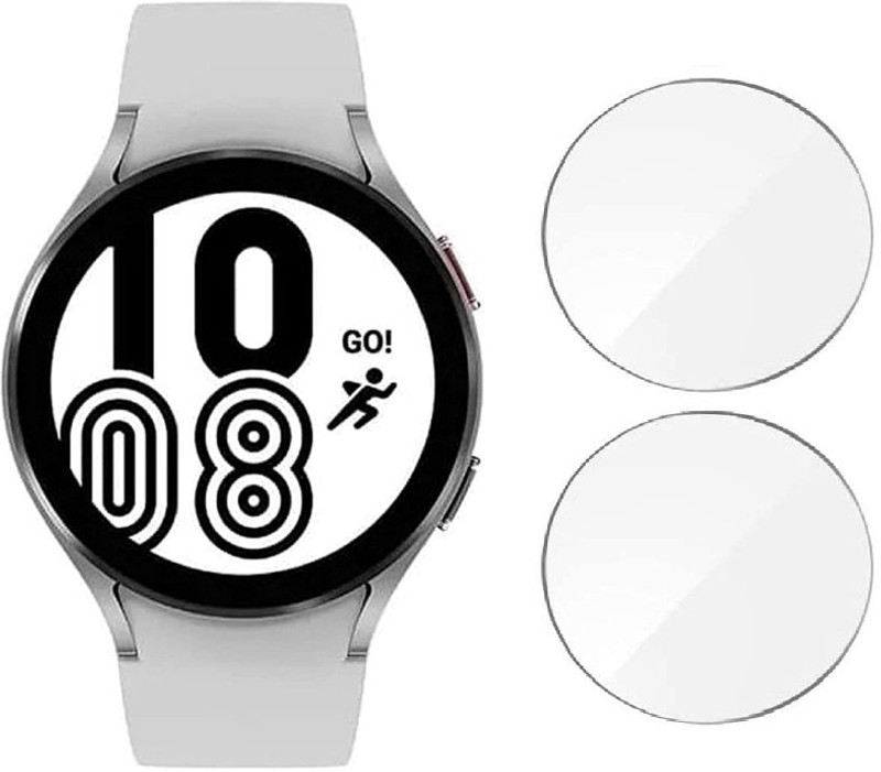 SAEMPIRE Edge To Edge Tempered Glass for Samsung galaxy 4 44mm smartwatch / Samsung galaxy 5 44mm smartwatch (Not A Tempered Glass)(Pack of 2)