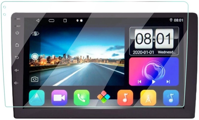 somupr Screen Guard for Screen Guard Protector for 9 Inch Android Car Stereo System, Touch Display 9H Protection Anti Scratch(Pack of 1)