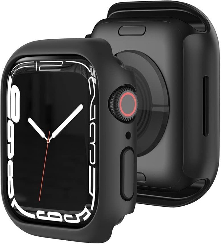 DPJ Screen Guard for Apple Watch 6/5/4/SE2/SE 44mm Bumper Case Cover Compatible with Black | Without Tempered Glass(Pack of 1)
